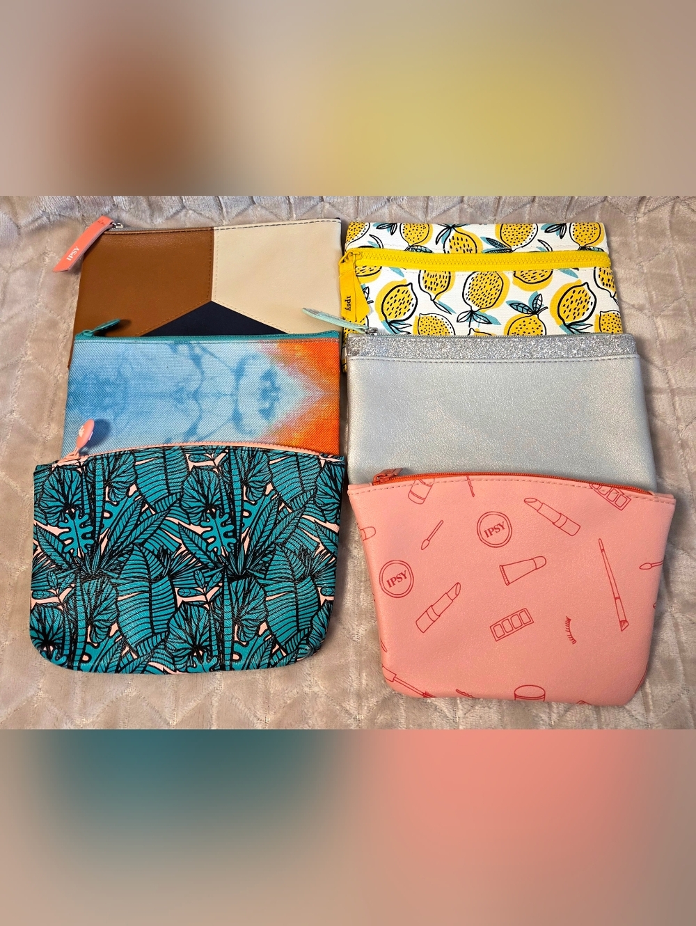 ipsy Multiple Cosmetic Pouch Set